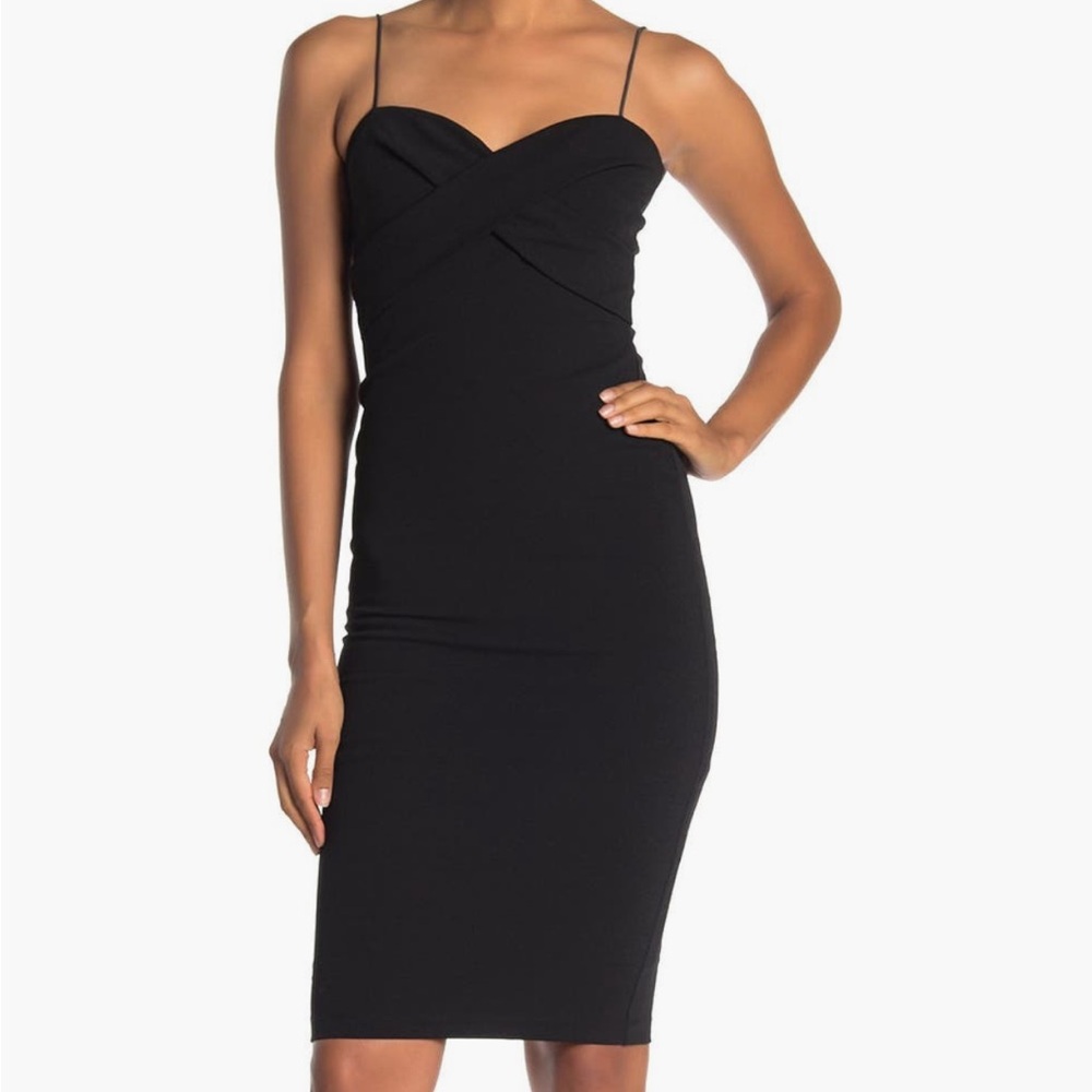 Love By Design Black Bodycon Cocktail Dress
